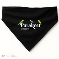 Parakeet Owner Gift Bird Lover Parakeet Whisperer USA-Made Doggie Bandana thumb 0