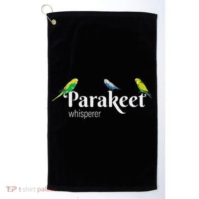 Parakeet Owner Gift Bird Lover Parakeet Whisperer Golf Towel