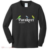 Parakeet Owner Gift Bird Lover Parakeet Whisperer Kids Long Sleeve Shirt thumb 0