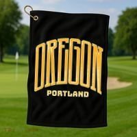 Portland Oregon Giant Logo Golf Towel thumb 1