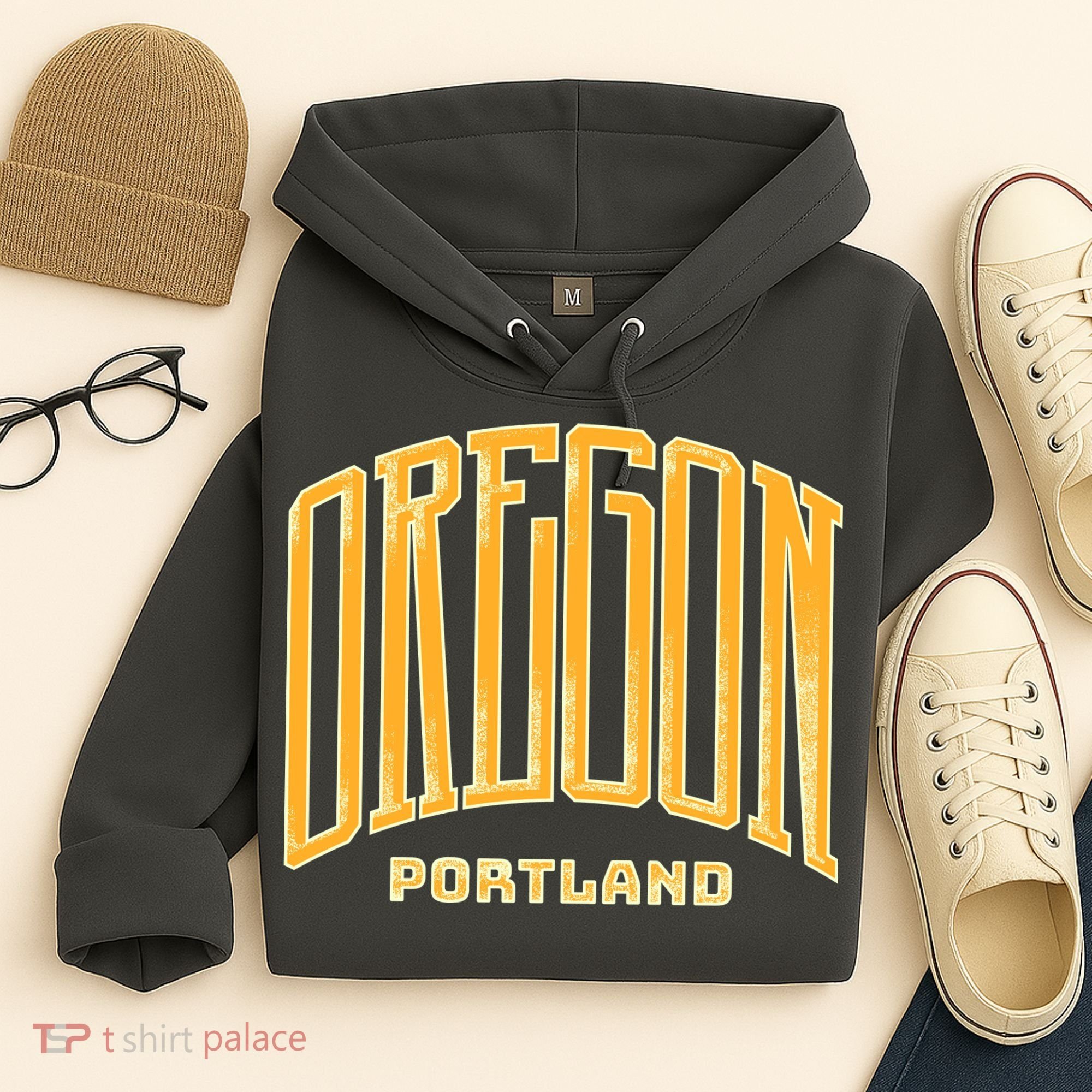 Portland Oregon Giant Logo Hoodie