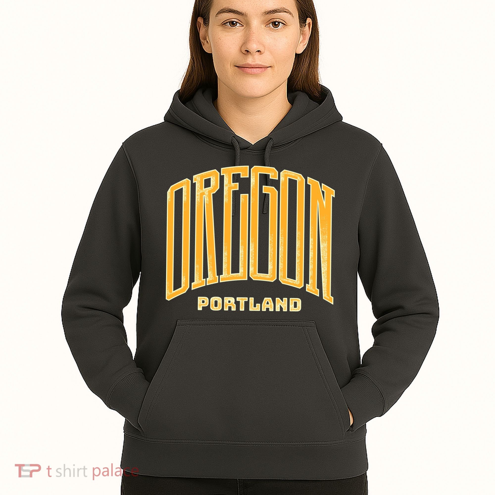 Portland Oregon Giant Logo Hoodie