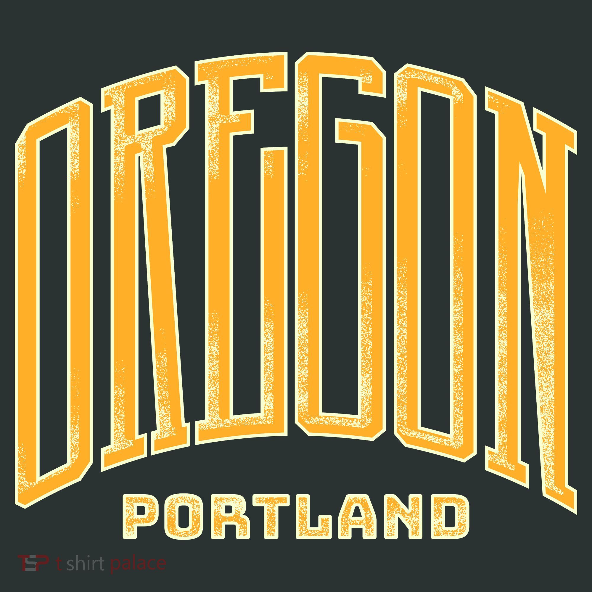 Portland Oregon Giant Logo Long Sleeve Shirt