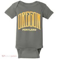 Portland Oregon Giant Logo Baby Bodysuit thumb 0