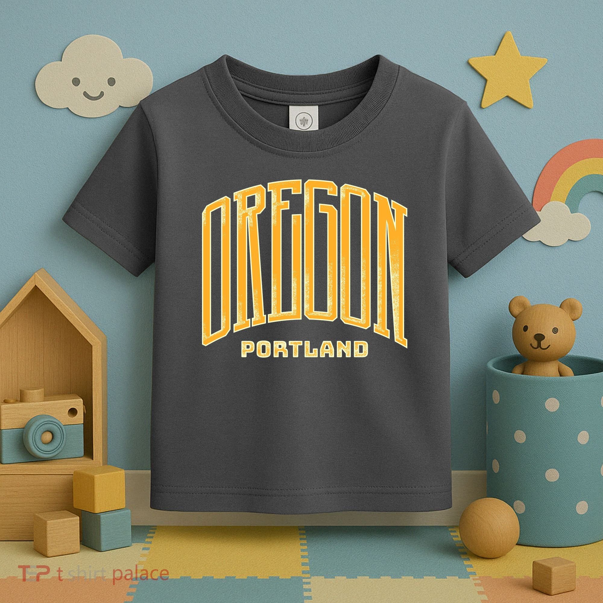 Portland Oregon Giant Logo Toddler T-Shirt