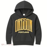 Portland Oregon Giant Logo Kids Hoodie thumb 0