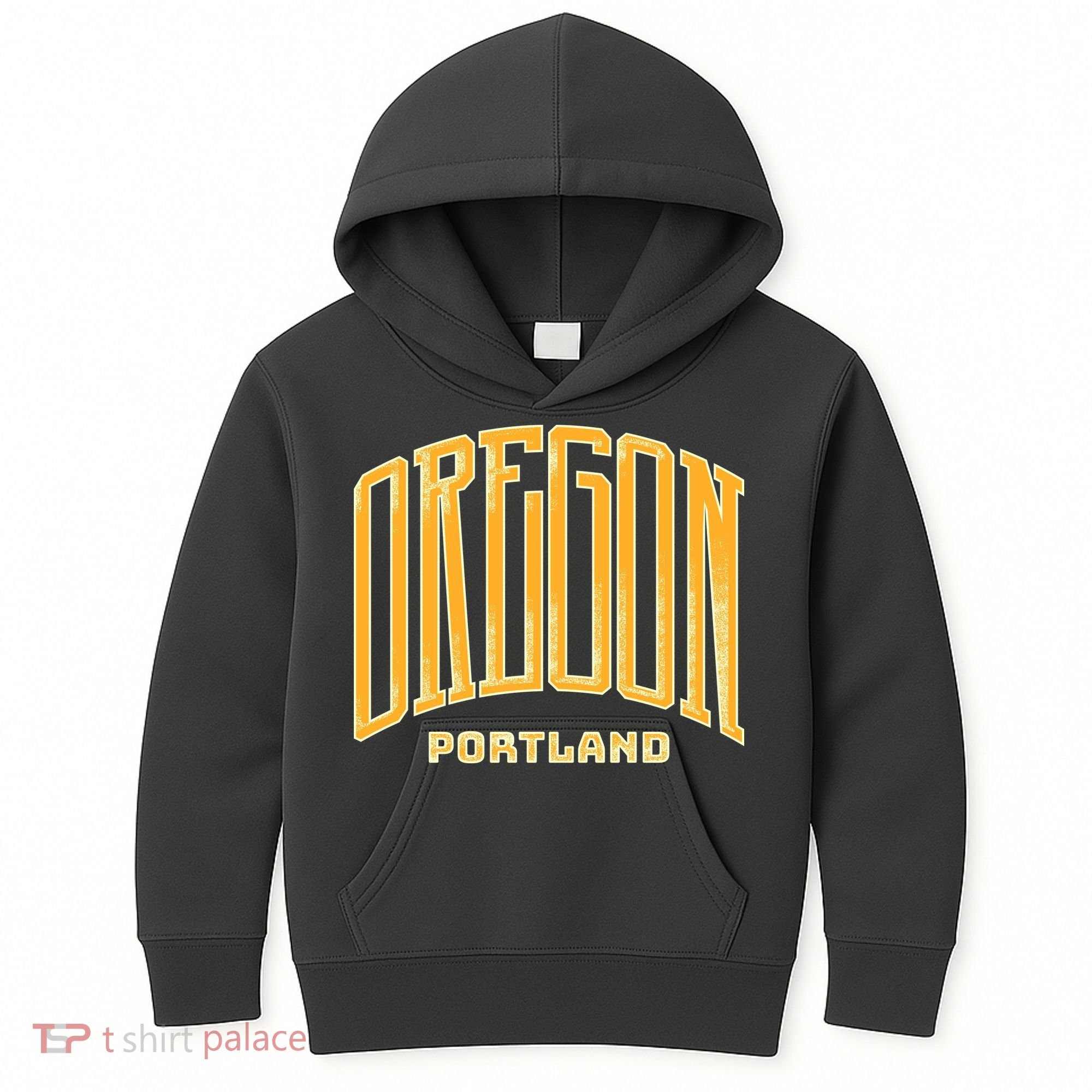 Portland Oregon Giant Logo Kids Hoodie