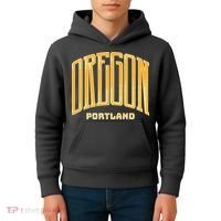 Portland Oregon Giant Logo Kids Hoodie thumb 4