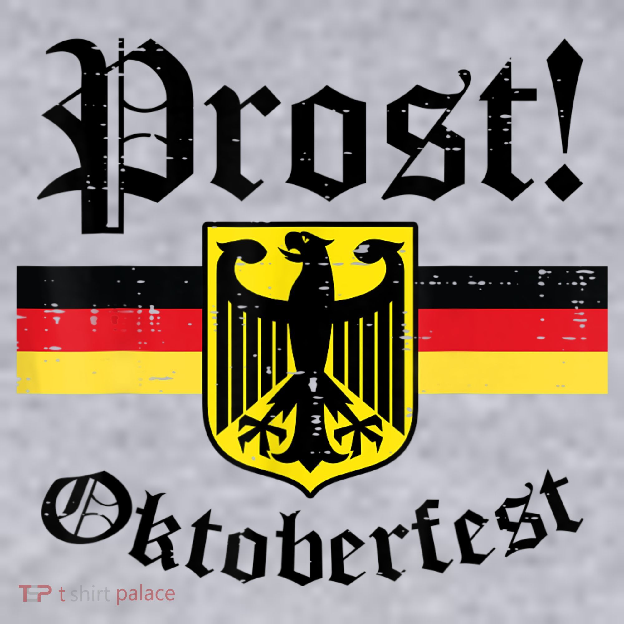 Prost Oktoberfest German Flag Crest Eagle Bavarian Women's Sweatshirt