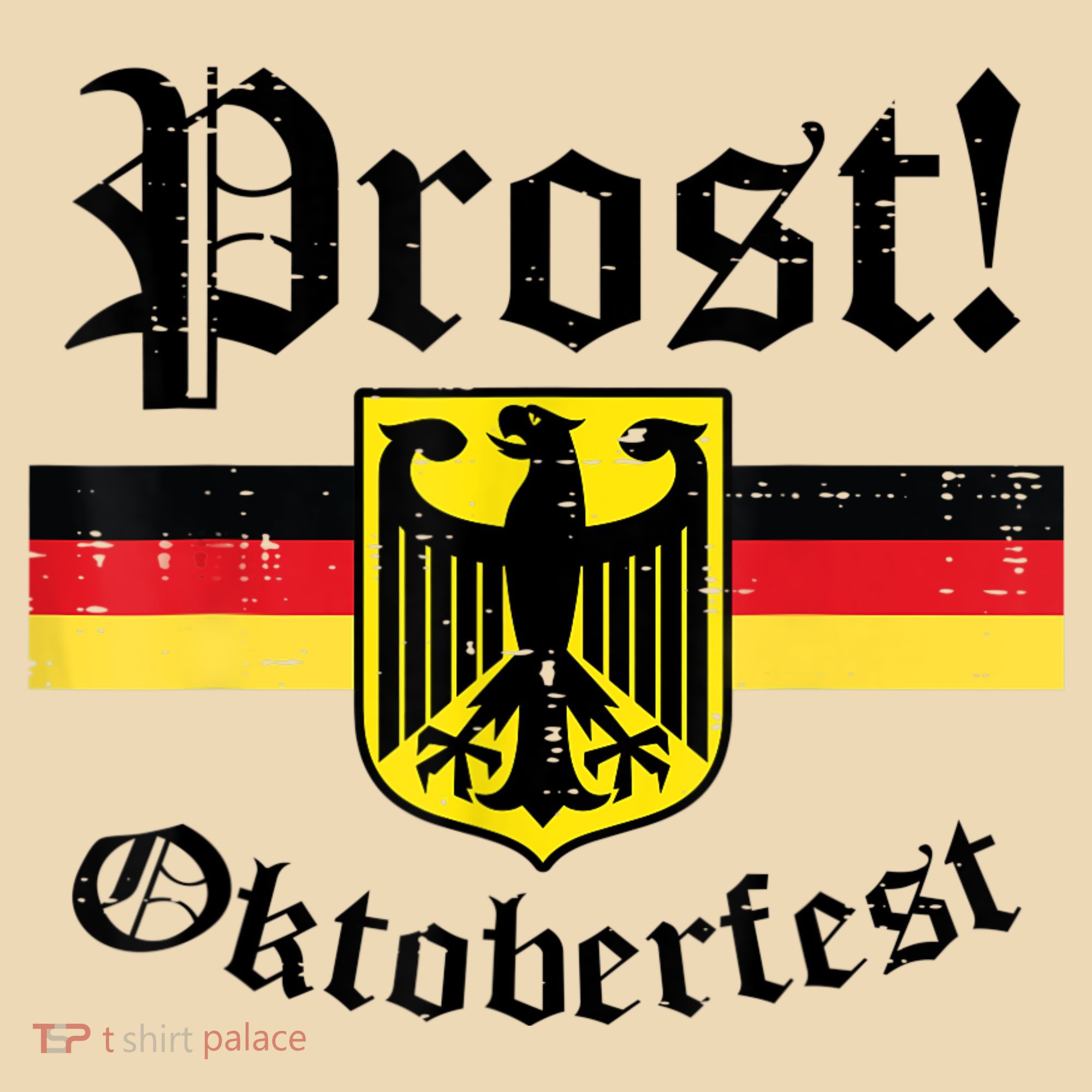 Prost Oktoberfest German Flag Crest Eagle Bavarian Tote Bag