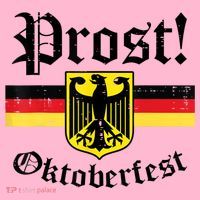 Prost Oktoberfest German Flag Crest Eagle Bavarian Coaster thumb 2