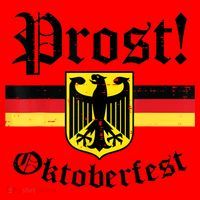 Prost Oktoberfest German Flag Crest Eagle Bavarian Santa Hat thumb 1