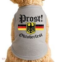 Prost Oktoberfest German Flag Crest Eagle Bavarian Doggie Tank thumb 0