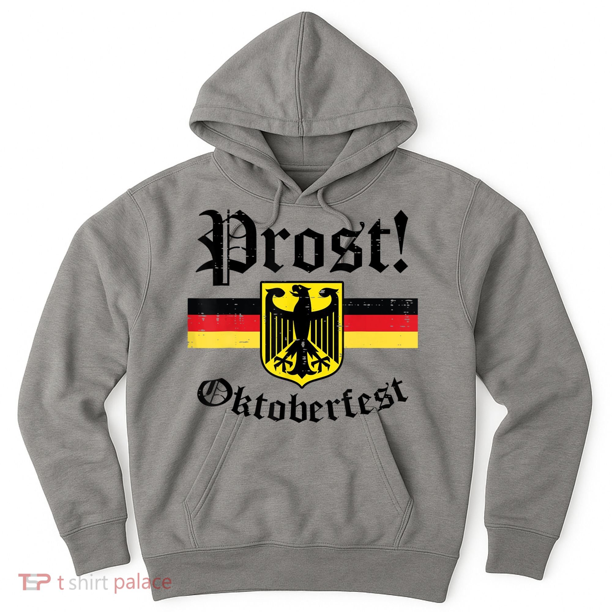 Prost Oktoberfest German Flag Crest Eagle Bavarian Hoodie