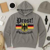 Prost Oktoberfest German Flag Crest Eagle Bavarian Hoodie thumb 3
