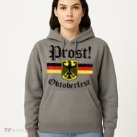 Prost Oktoberfest German Flag Crest Eagle Bavarian Hoodie thumb 5