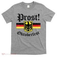 Prost Oktoberfest German Flag Crest Eagle Bavarian T-Shirt thumb 0