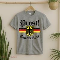Prost Oktoberfest German Flag Crest Eagle Bavarian T-Shirt thumb 2