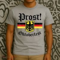Prost Oktoberfest German Flag Crest Eagle Bavarian T-Shirt thumb 3