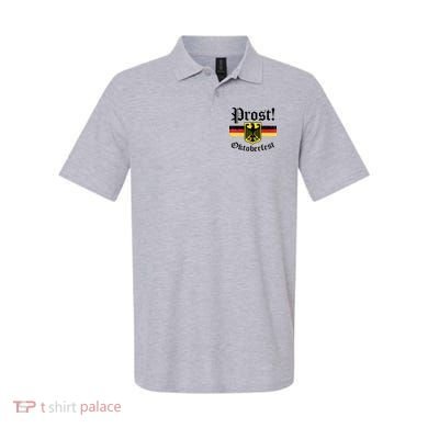 Prost Oktoberfest German Flag Crest Eagle Bavarian Polo