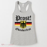Prost Oktoberfest German Flag Crest Eagle Bavarian Women's Tank Top thumb 0