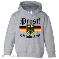 Prost Oktoberfest German Flag Crest Eagle Bavarian Toddler Hoodie thumb 0