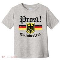 Prost Oktoberfest German Flag Crest Eagle Bavarian Toddler T-Shirt thumb 0