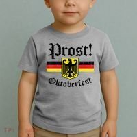 Prost Oktoberfest German Flag Crest Eagle Bavarian Toddler T-Shirt thumb 2