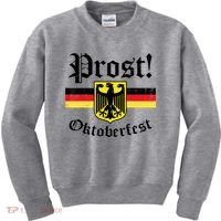 Prost Oktoberfest German Flag Crest Eagle Bavarian Kids Sweatshirt thumb 0