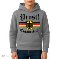 Prost Oktoberfest German Flag Crest Eagle Bavarian Kids Hoodie thumb 4