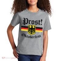Prost Oktoberfest German Flag Crest Eagle Bavarian Kids T-Shirt thumb 2