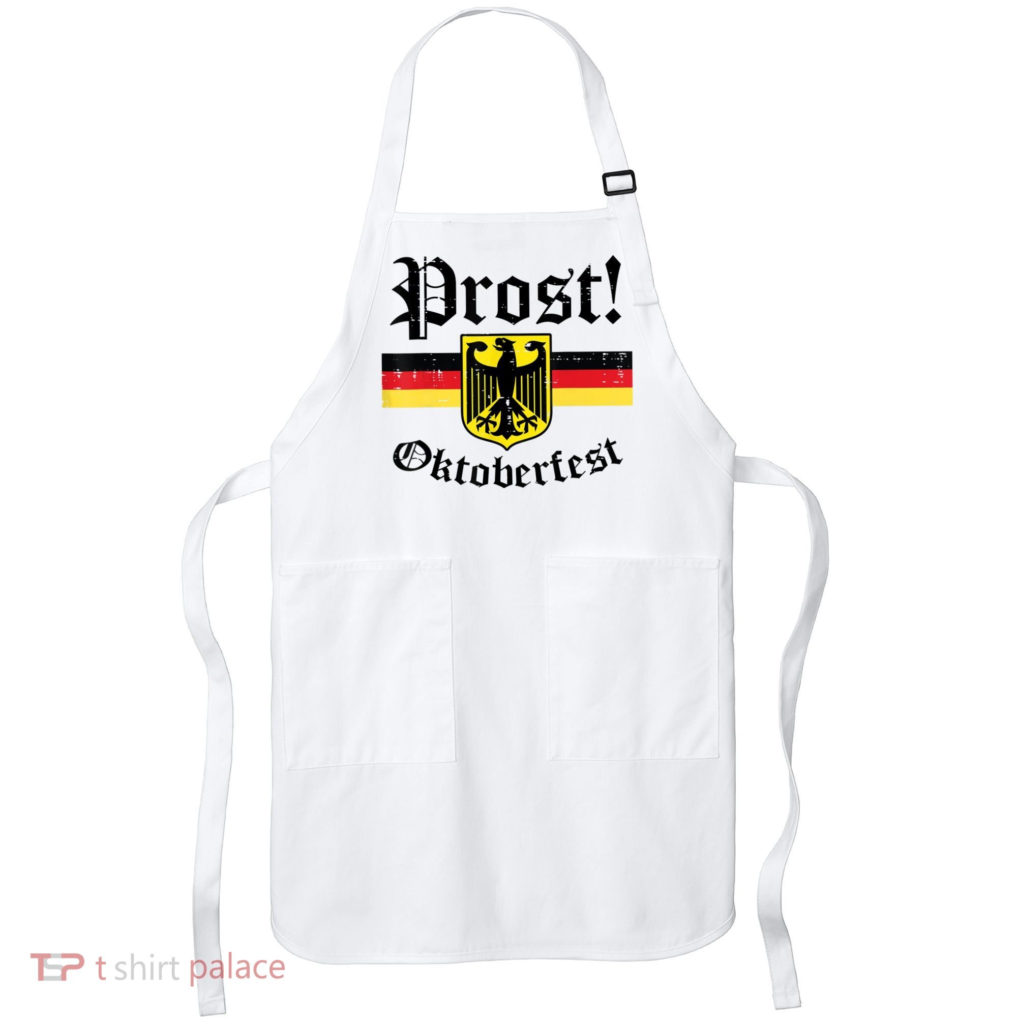 Prost Oktoberfest German Flag Crest Eagle Bavarian Apron
