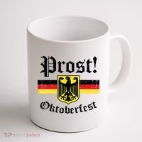 Prost Oktoberfest German Flag Crest Eagle Bavarian Coffee Mug thumb 1