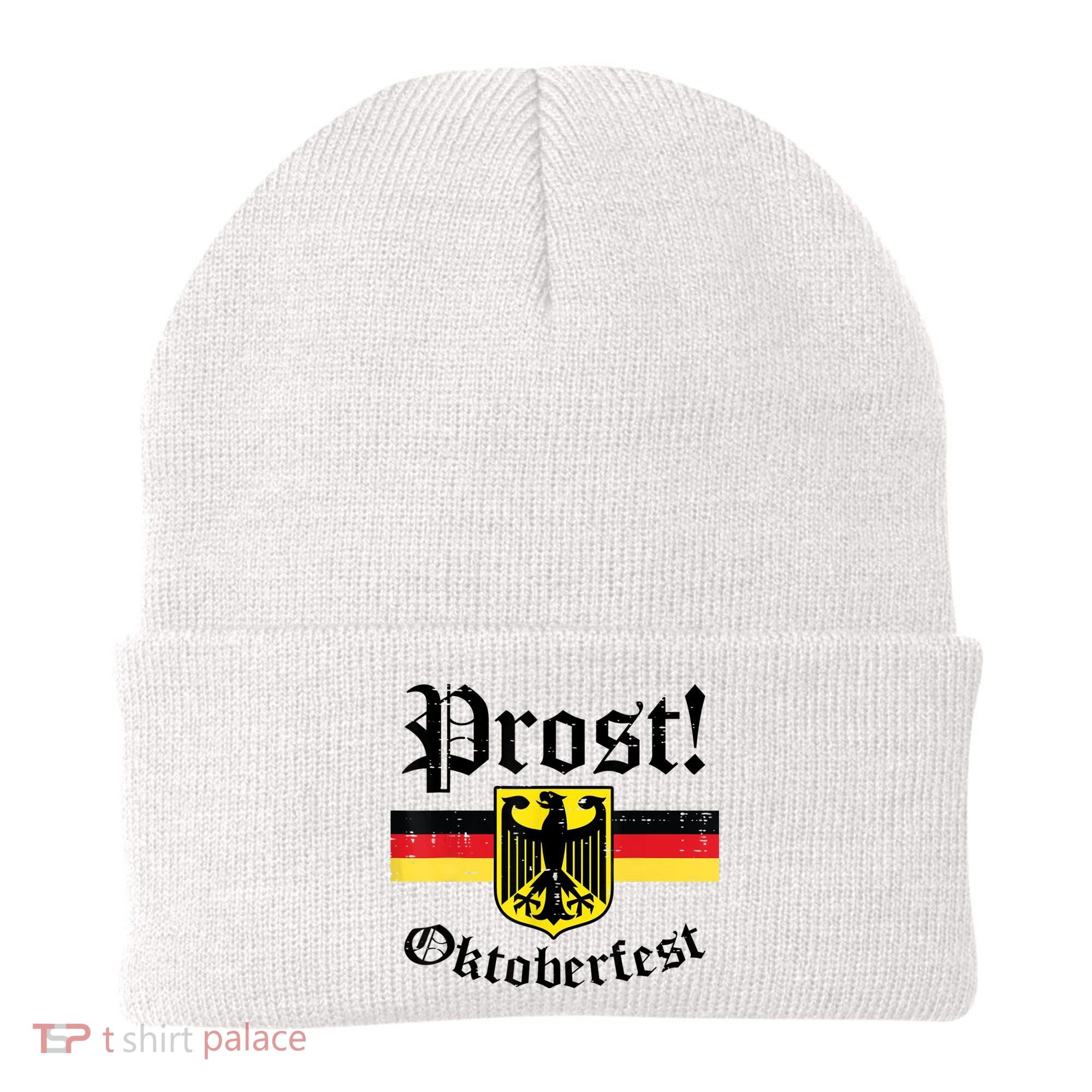 Prost Oktoberfest German Flag Crest Eagle Bavarian Beanie