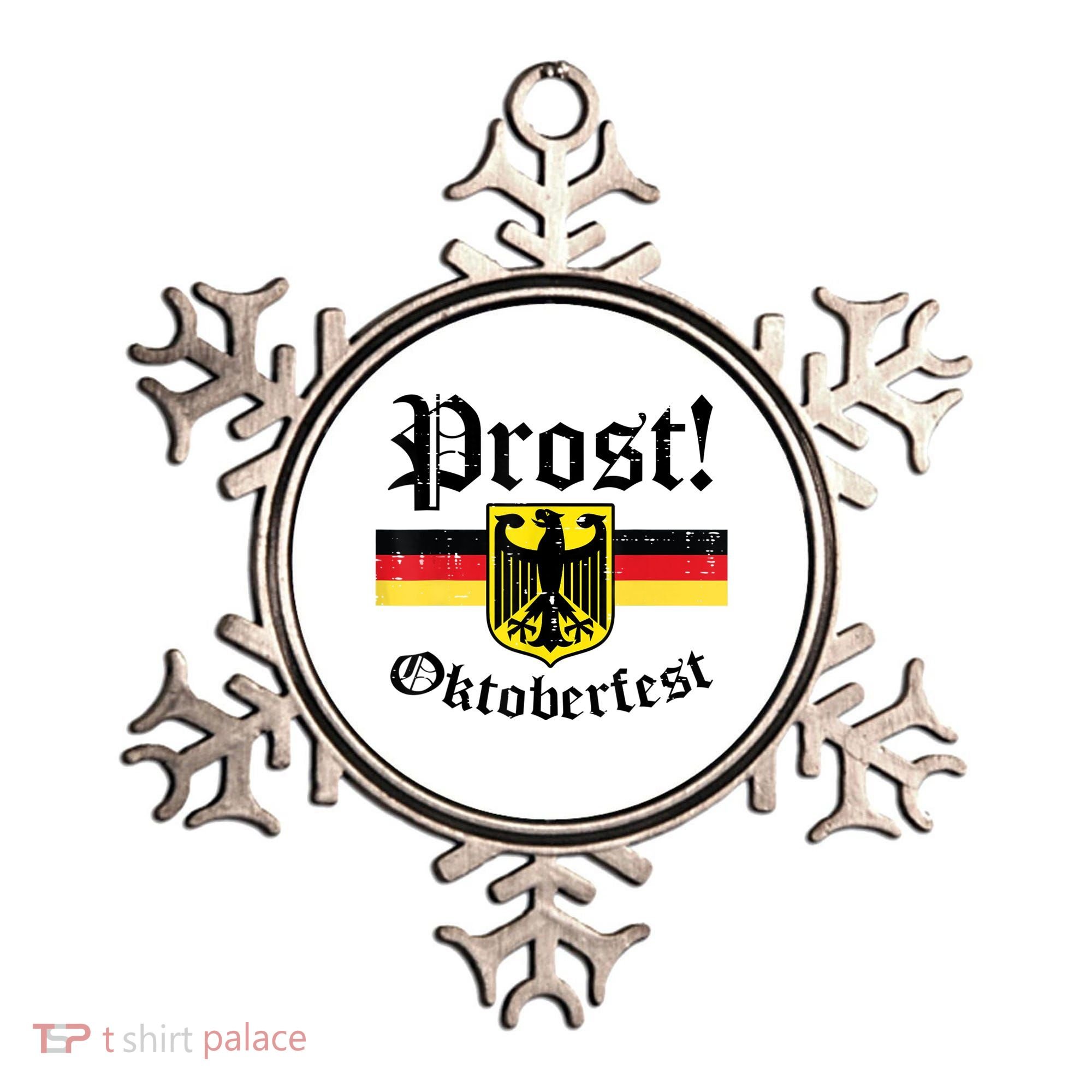Prost Oktoberfest German Flag Crest Eagle Bavarian Ornament