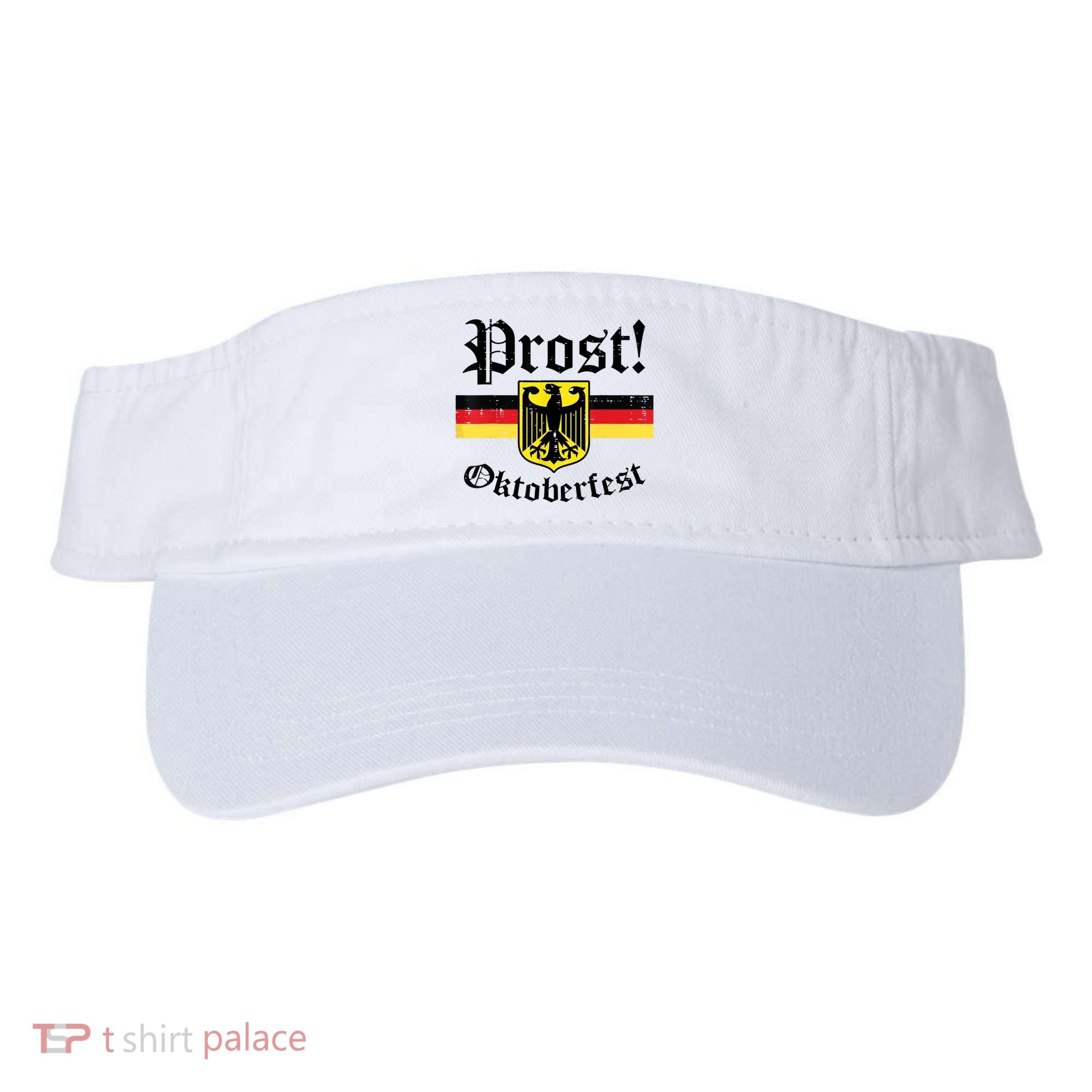 Prost Oktoberfest German Flag Crest Eagle Bavarian Visor