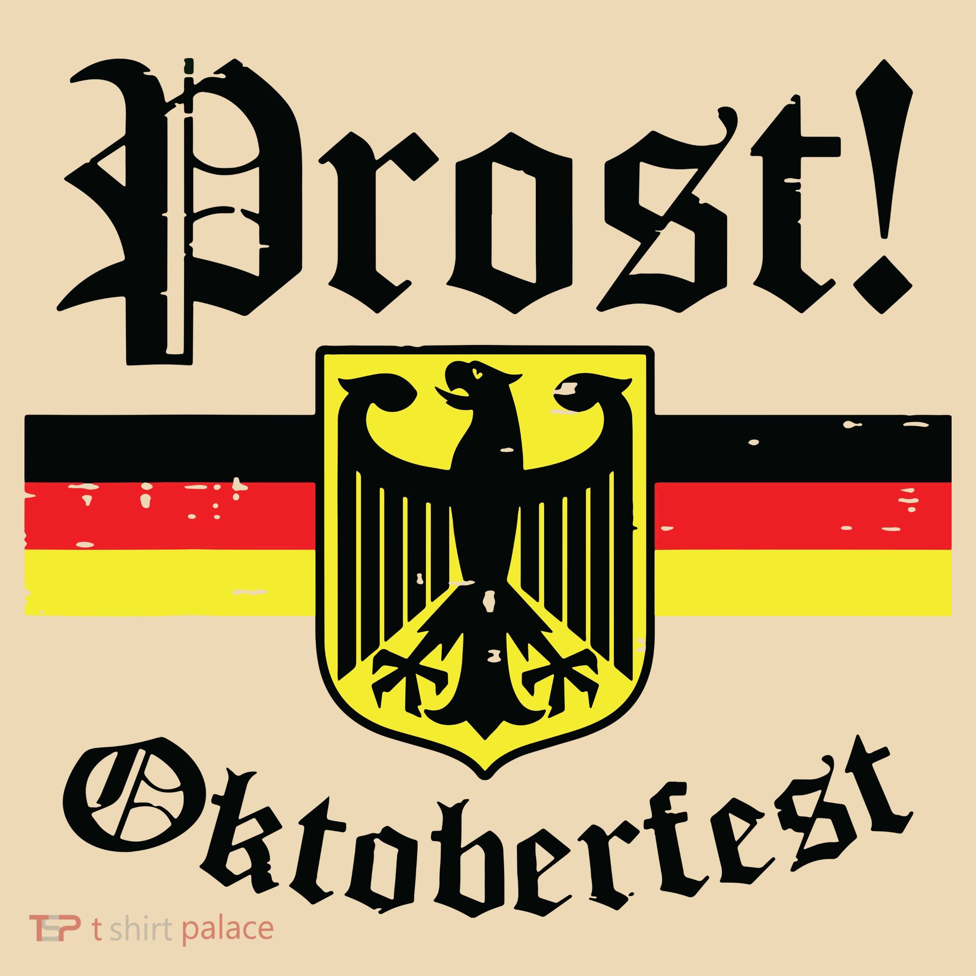 Prost Oktoberfest German Flag Crest Eagle Bavarian Tote Bag