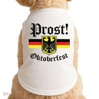 Prost Oktoberfest German Flag Crest Eagle Bavarian Doggie Tank thumb 0