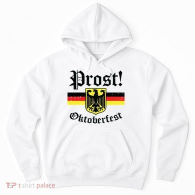 Prost Oktoberfest German Flag Crest Eagle Bavarian Hoodie