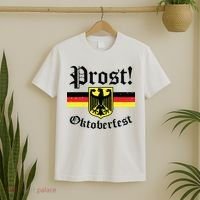 Prost Oktoberfest German Flag Crest Eagle Bavarian T-Shirt thumb 2