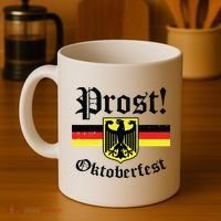 Prost Oktoberfest German Flag Crest Eagle Bavarian Coffee Mug thumb 4