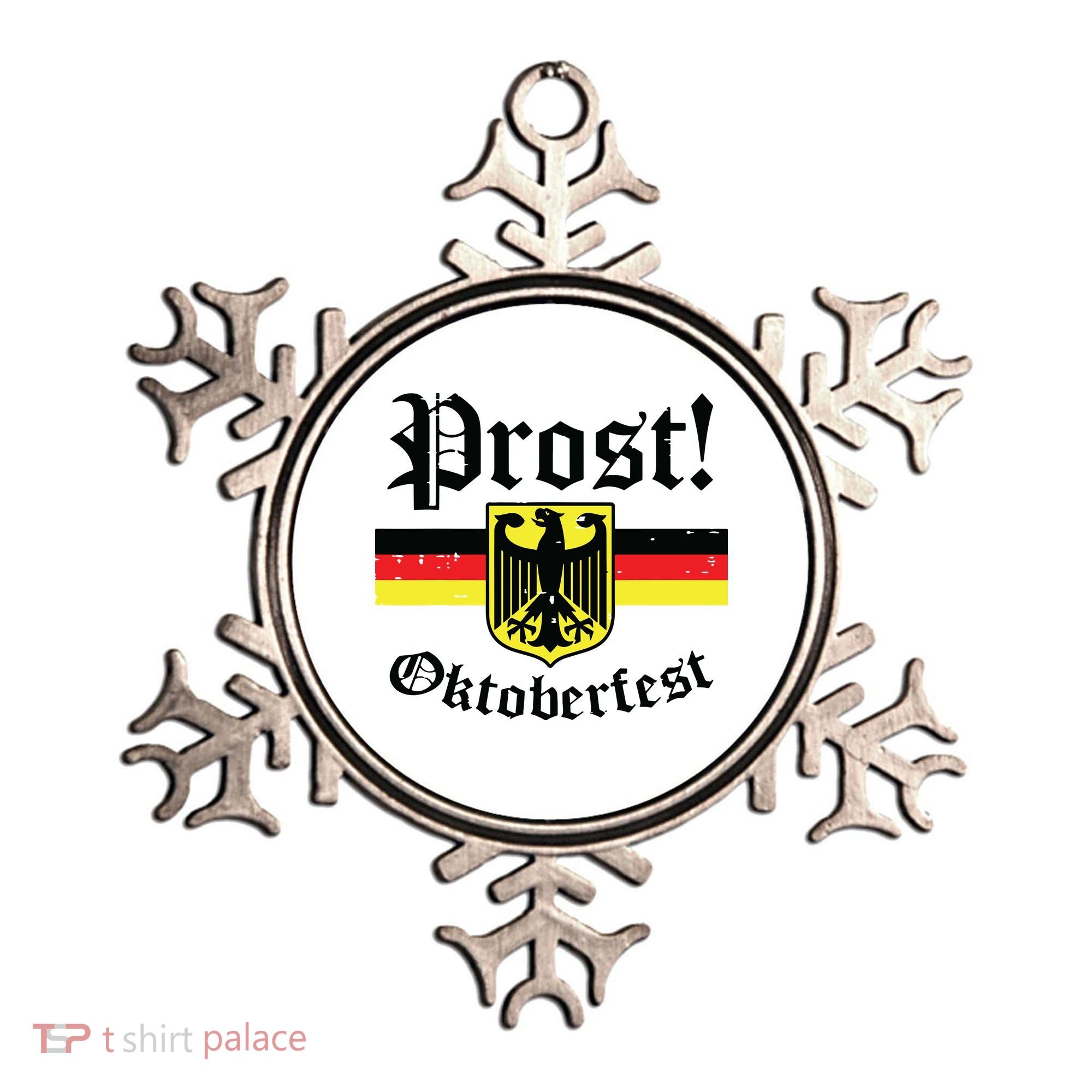 Prost Oktoberfest German Flag Crest Eagle Bavarian Ornament