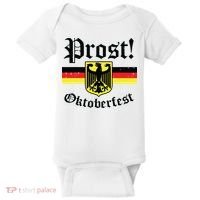 Prost Oktoberfest German Flag Crest Eagle Bavarian Baby Bodysuit thumb 0