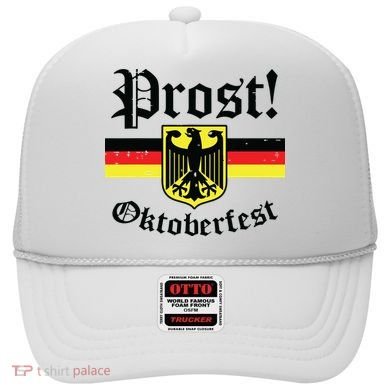 Prost Oktoberfest German Flag Crest Eagle Bavarian Hat