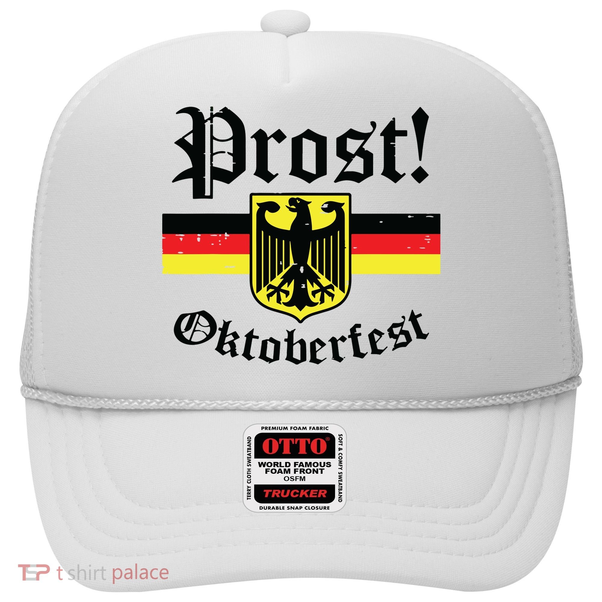 Prost Oktoberfest German Flag Crest Eagle Bavarian Hat