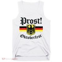Prost Oktoberfest German Flag Crest Eagle Bavarian Tank Top thumb 0