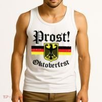 Prost Oktoberfest German Flag Crest Eagle Bavarian Tank Top thumb 3
