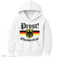 Prost Oktoberfest German Flag Crest Eagle Bavarian Kids Hoodie thumb 0