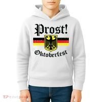 Prost Oktoberfest German Flag Crest Eagle Bavarian Kids Hoodie thumb 4