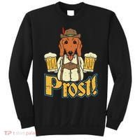 Prost Oktoberfest German Dachshund Dog Drinking Beer Sweatshirt thumb 0